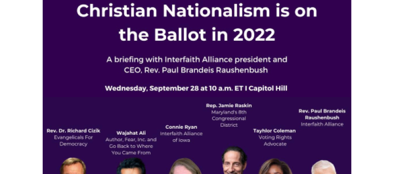 October 1, 2022 – Christian Nationalism is on the Ballot
