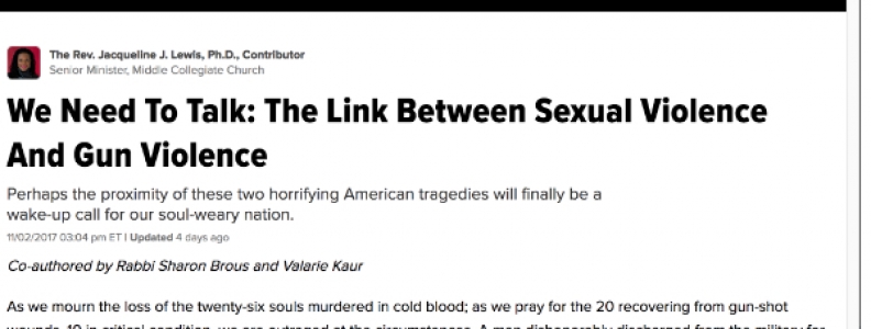 We Need to Talk About Sexual and Gun Violence